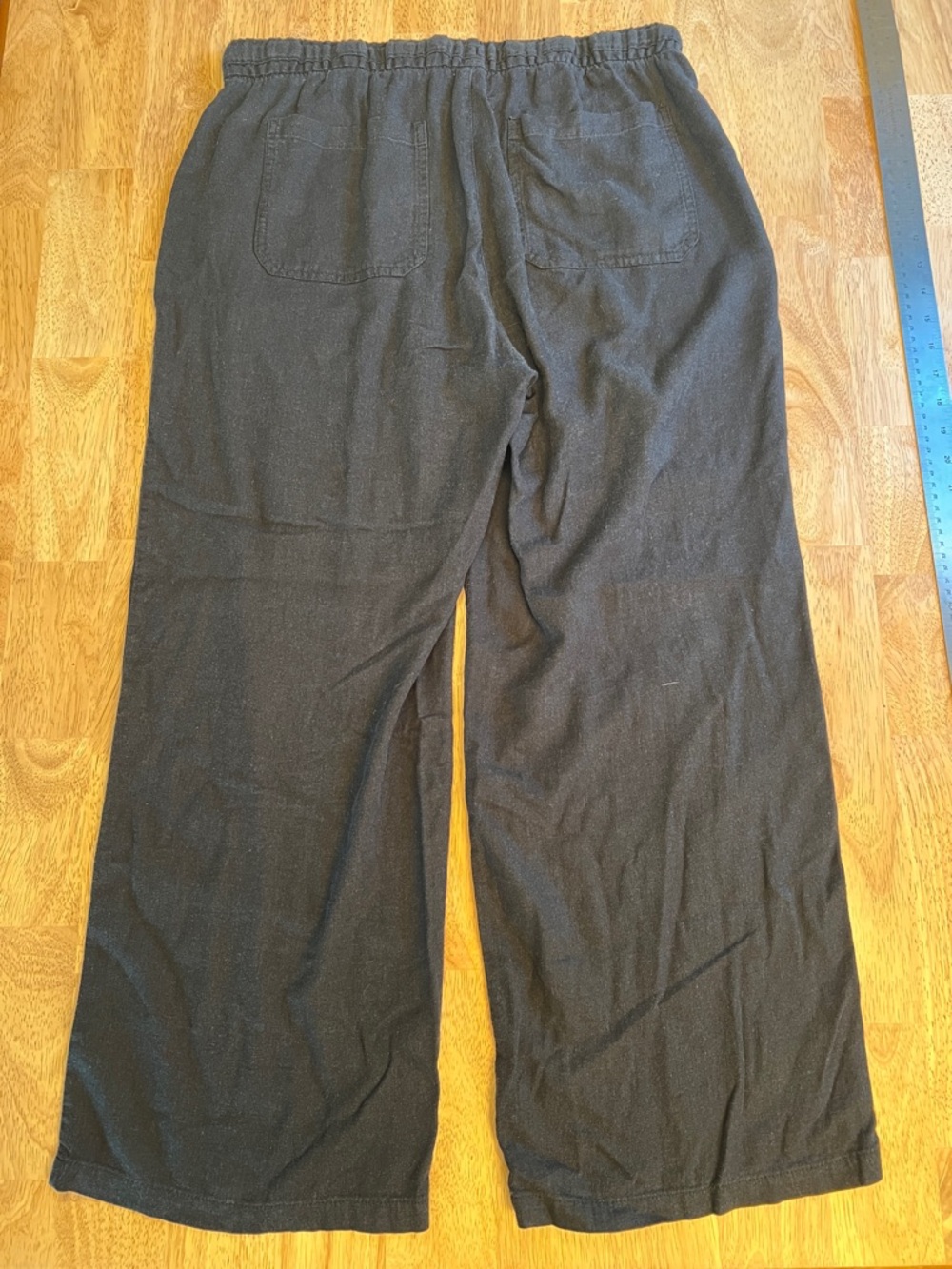 Old Navy Linen/Rayon Blend Wide Leg Draw-string Pants size M - Picture 2 of 16
